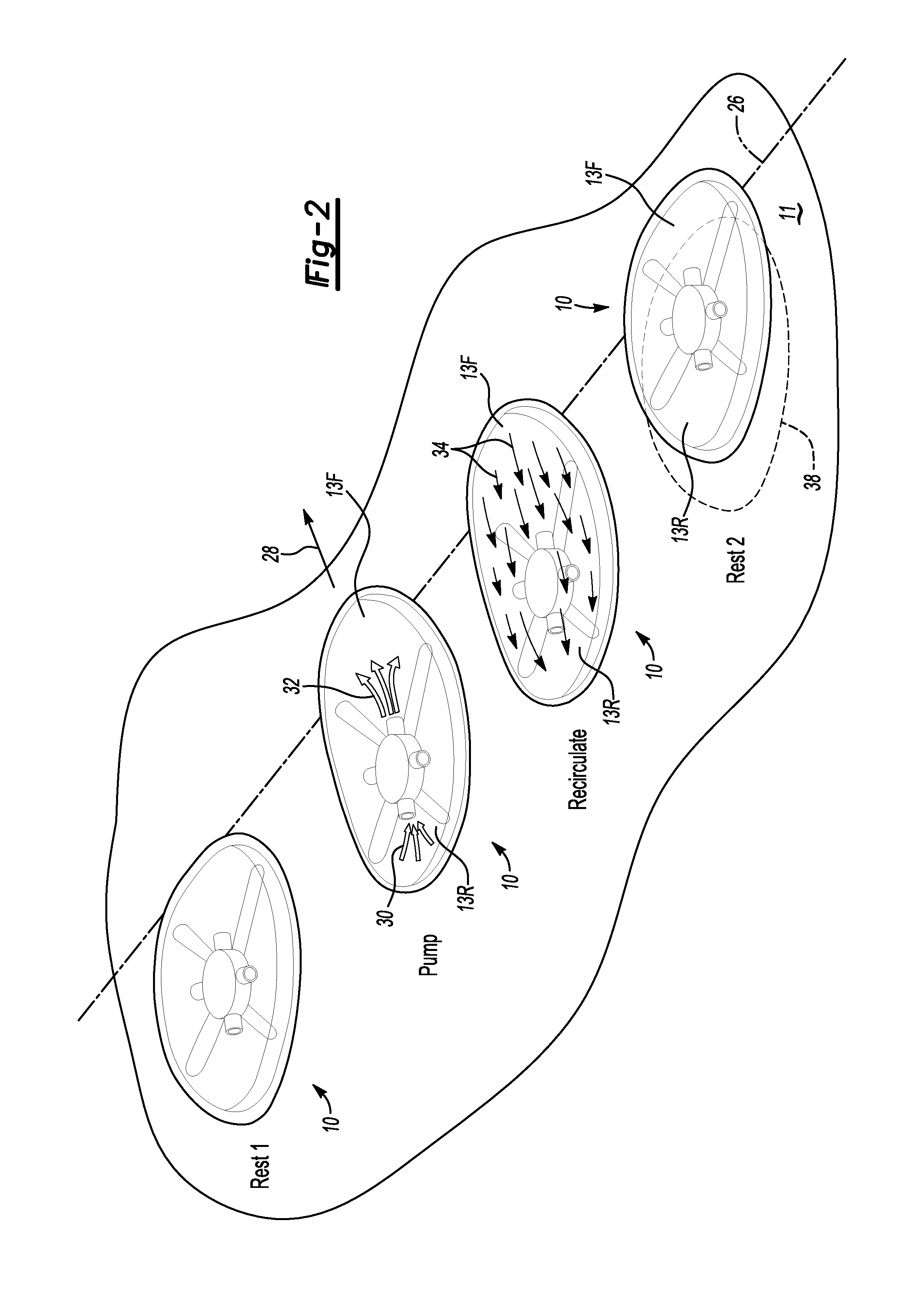 Locomotion of amorphous surface robots