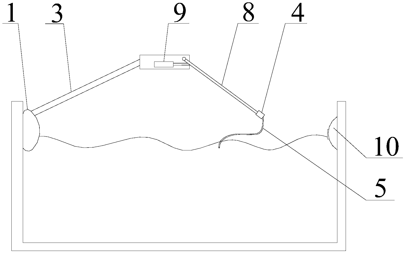 Auxiliary device for swimming and domestic swimming pool