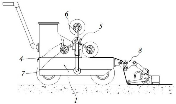 A waterproofing device for automatic rotation curl -type building construction