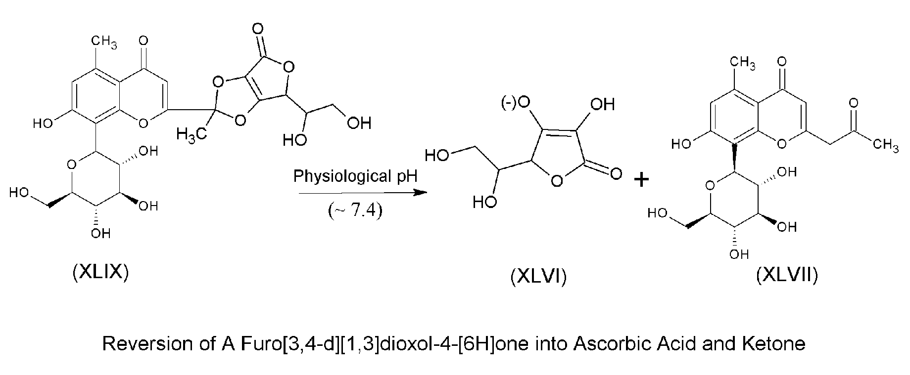 Chiral complexes of ascorbic acid with natural antioxidant and anti-inflammatory ketones including aloe, citrus, ginger, and mango for skin and hair care