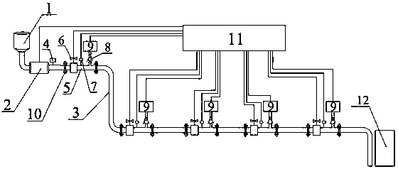 A device and method for conveying paste by high-pressure air