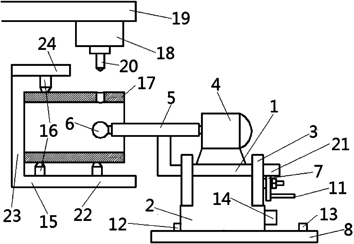 A device for deburring inner holes of shaft sleeve parts