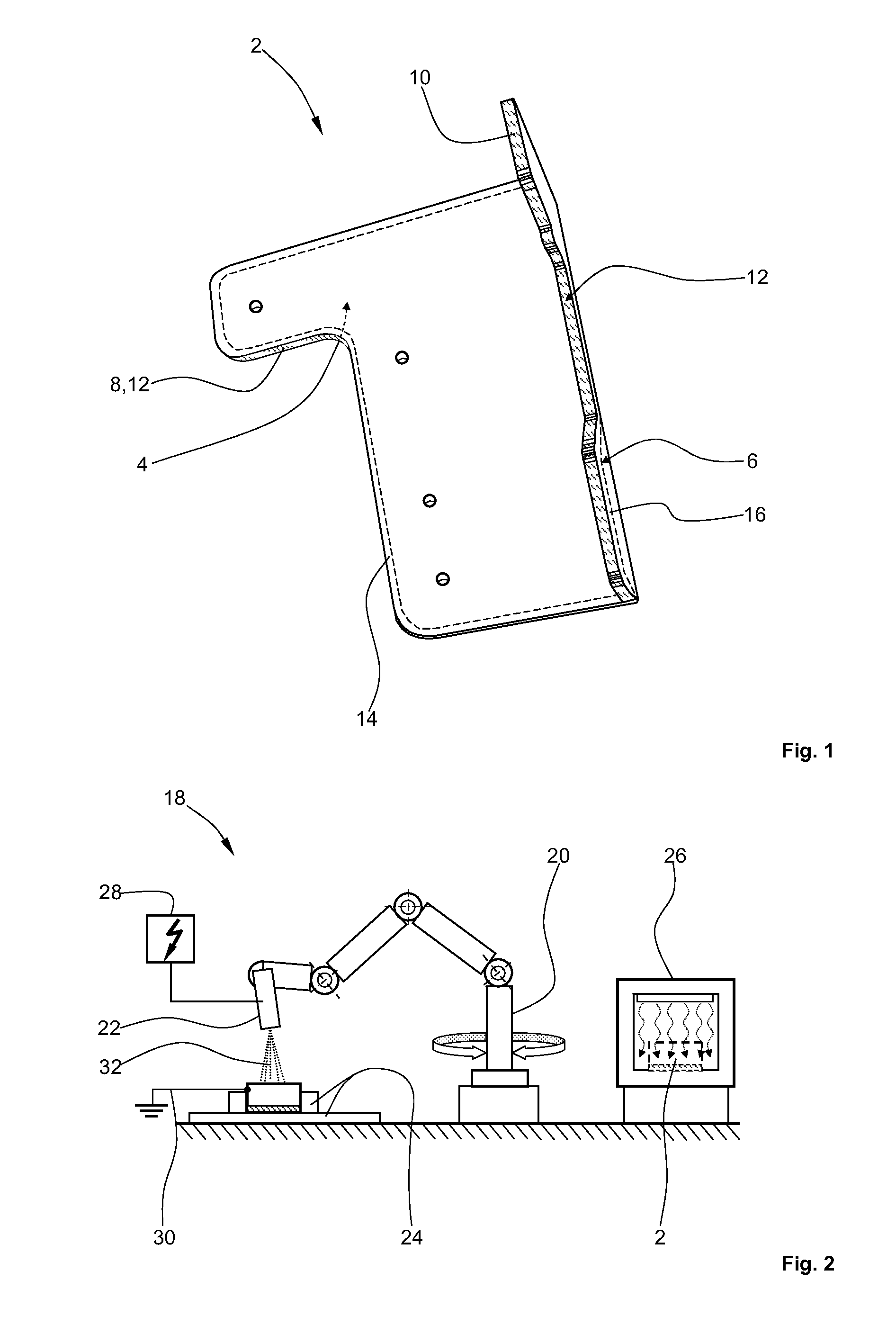 Method for edge sealing a component, device for implementing the method, as well as edge-sealed component