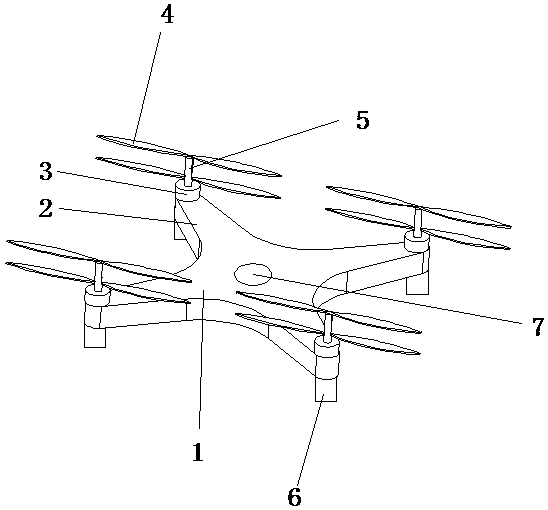 Coaxial propeller UAV (Unmanned Aerial Vehicle)