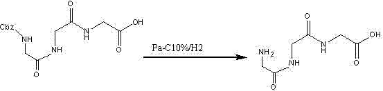 Method for synthesizing tetra-glycylglycine