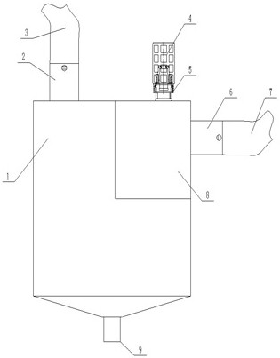 Gas back-extraction type water drainage device