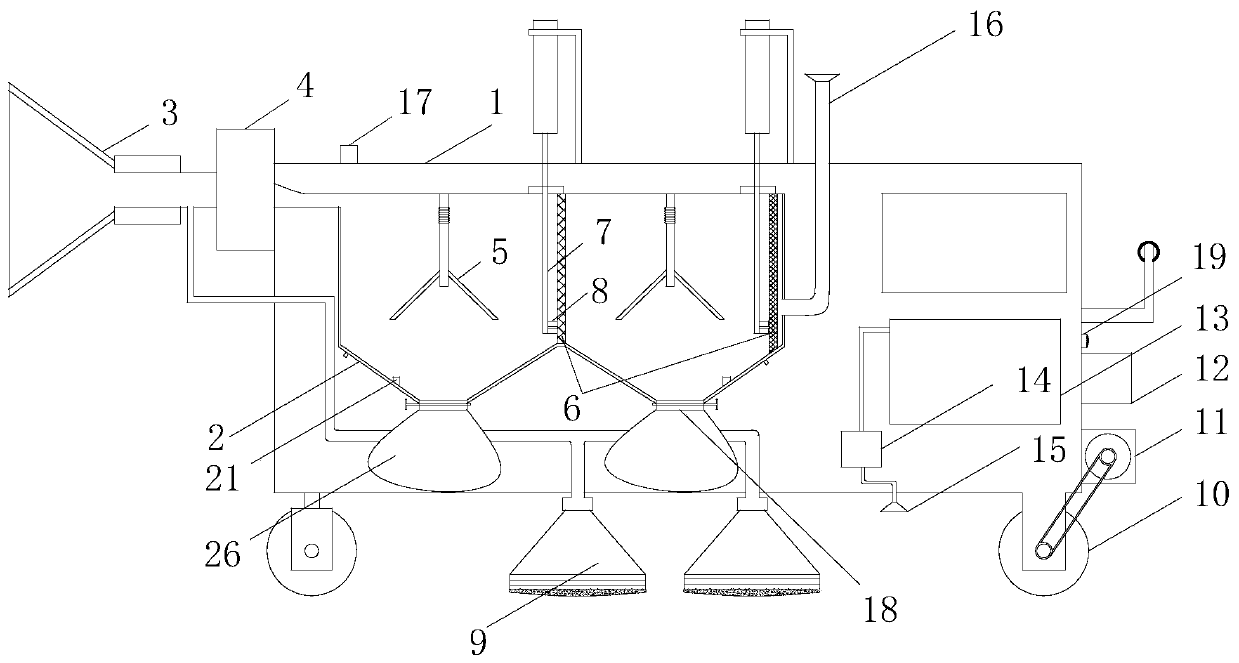 A dust removal method for removing dust in a magnet processing workshop