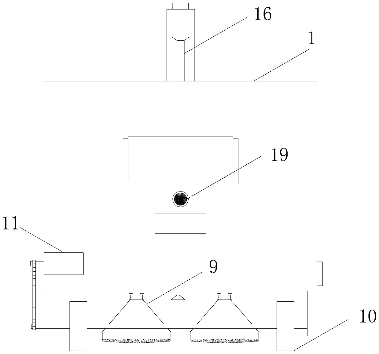 A dust removal method for removing dust in a magnet processing workshop