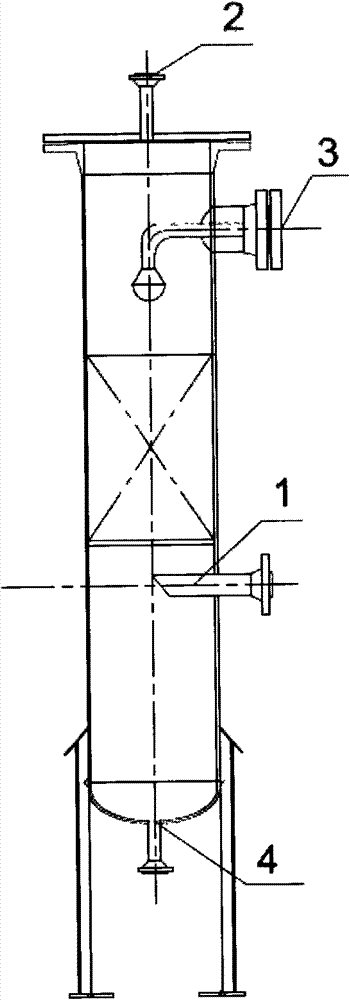 Tail gas absorbing device in acetone cyanohydrin production