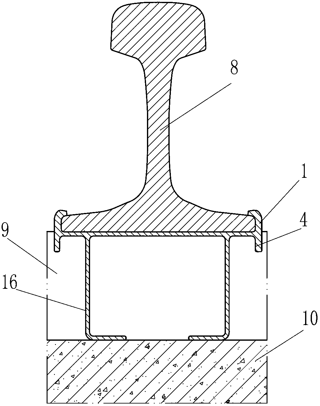 Sub-rail isolating protective sleeve