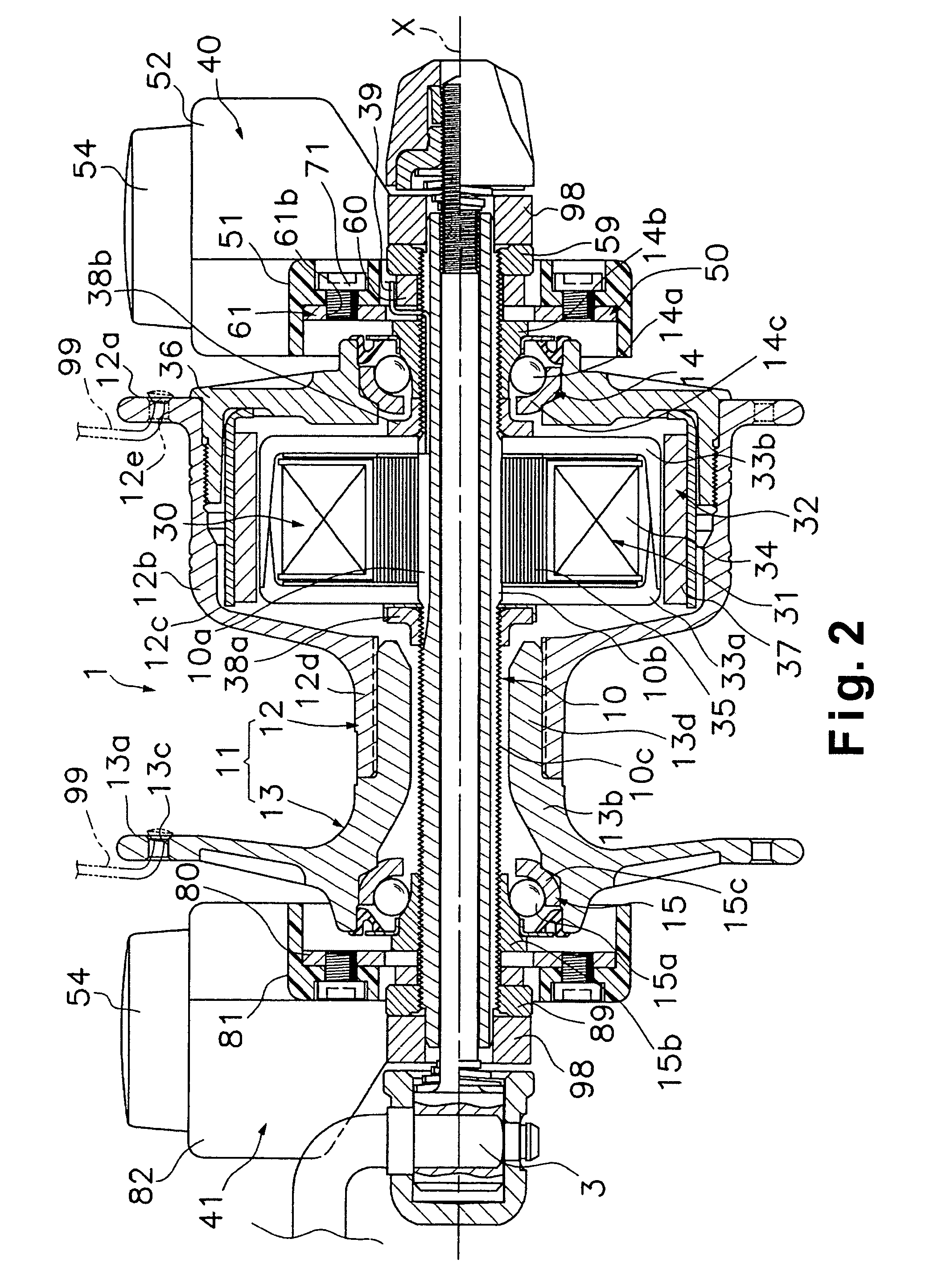 Bicycle hub with electricity generating mechanism and at least one lamp