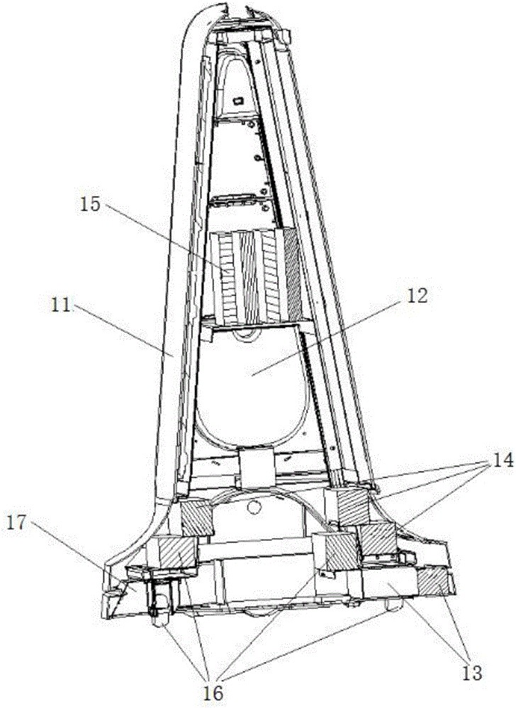 Advertising machine having anti-tilting function