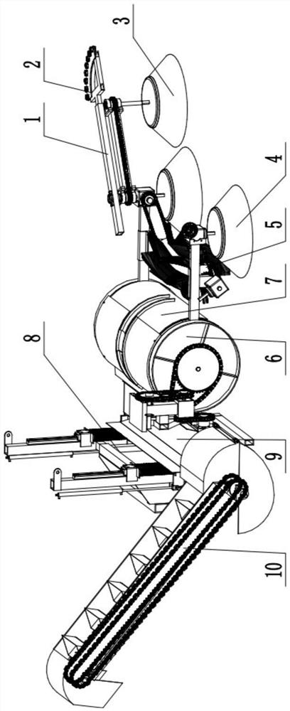 A fruit harvester using a picking device and its collecting method