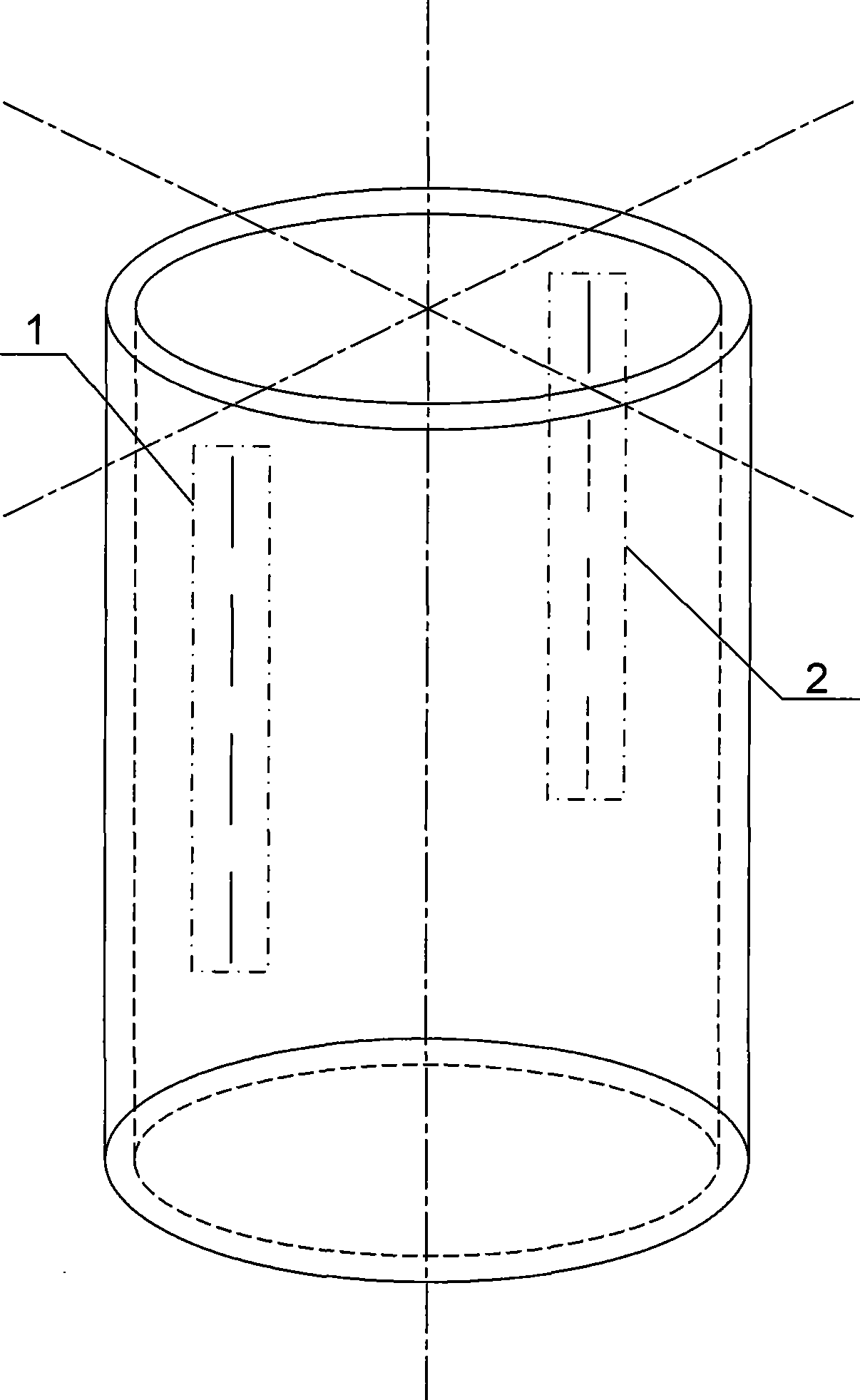 Ultrasonic fault detection method for heat check compound filling defect of thick-wall aluminum alloy pipe