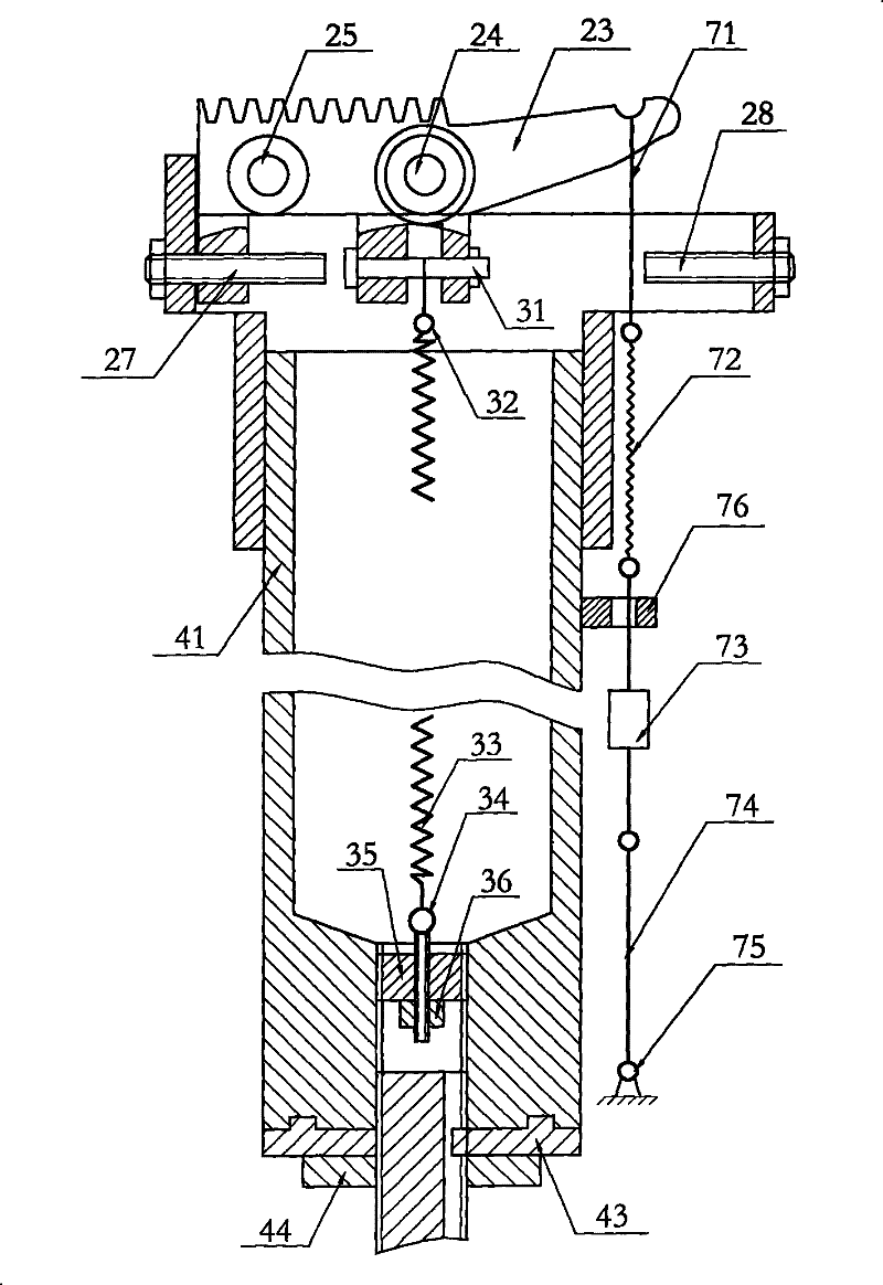 Thigh low-squatting type prosthetic limb