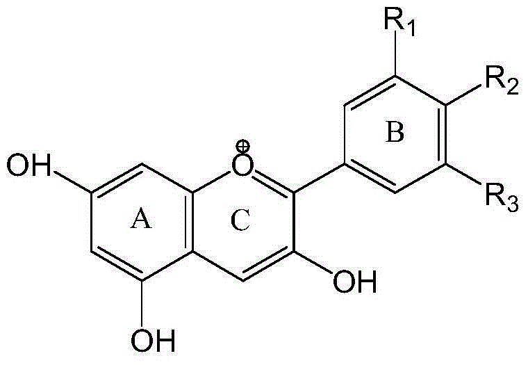 Preparation method of high-stability cellulose base natural edible anthocyan pigment compound