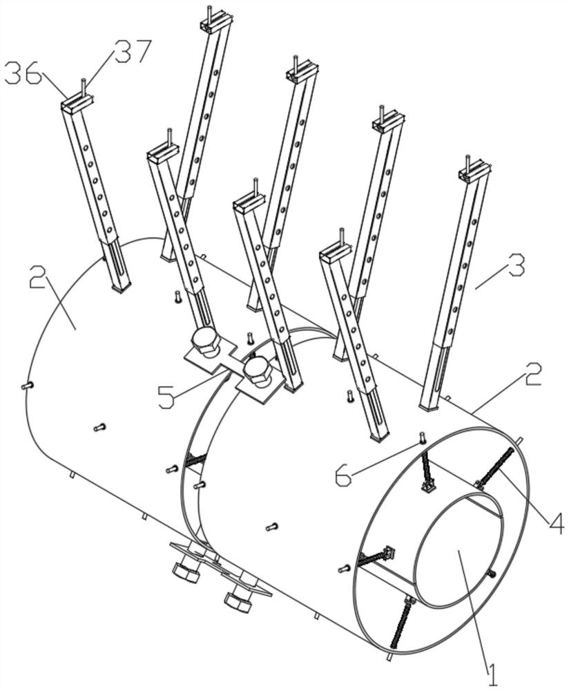 Anti-seismic support post for high-rise building structure