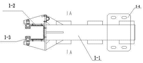 Fixing device for main unit of low-speed submersible water impeller