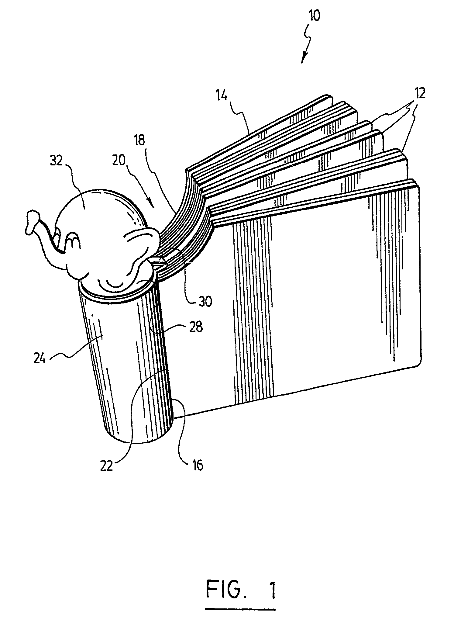 Children's book with dispenser