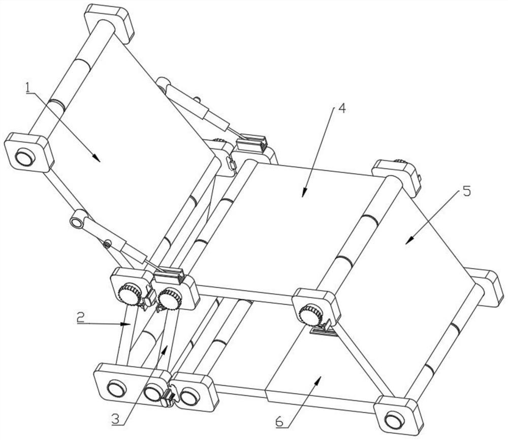 Plate shaft type multifunctional chair and construction method thereof