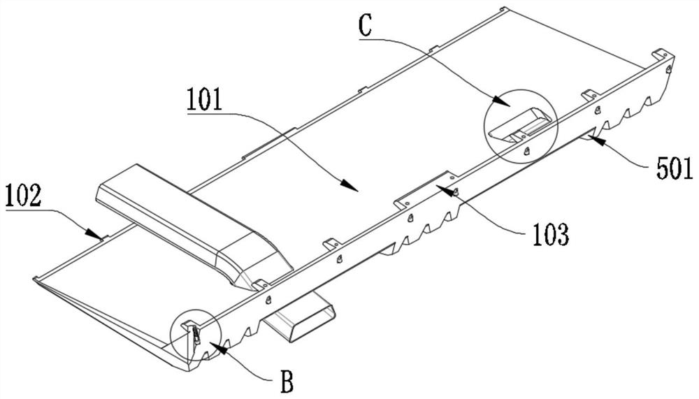 A car rear bumper spoiler