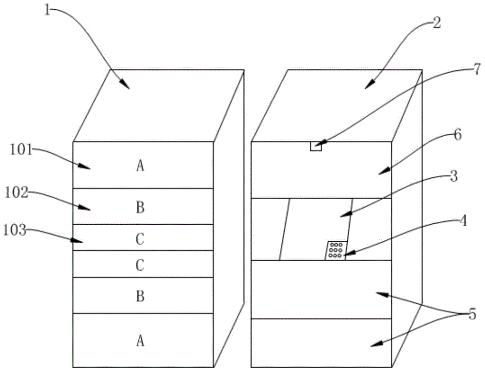 Terminal control cabinet of intelligent delivery collecting system