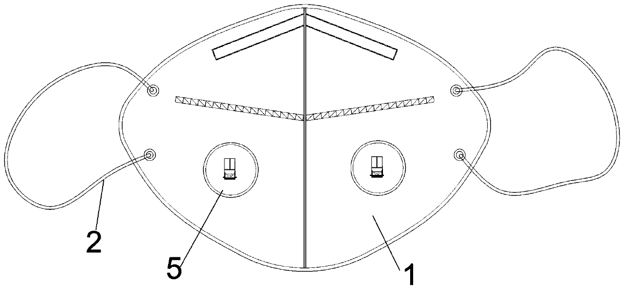 Oxygen producing haze-proof mask