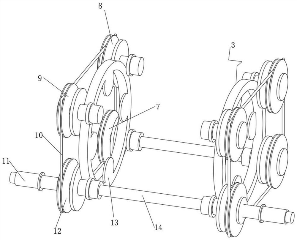 Winding device for columnar object packaging structure