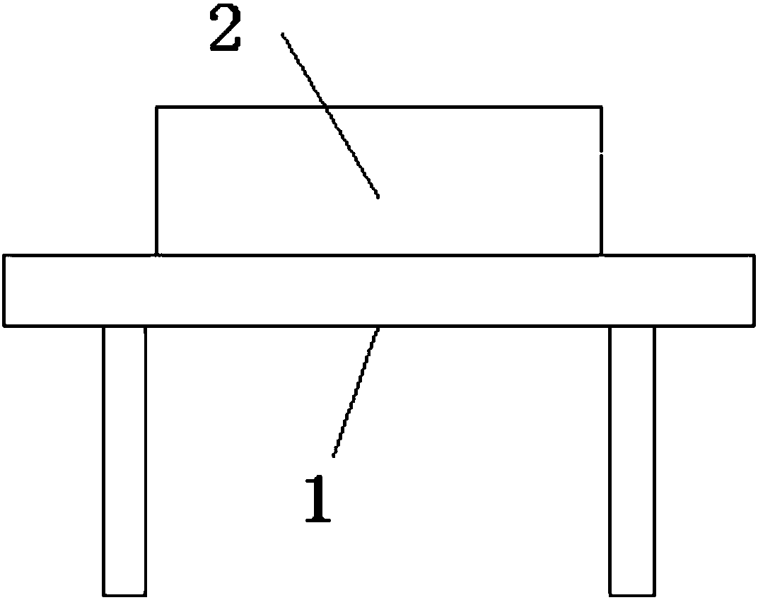 Sand box fixing device of molding sand pressing equipment