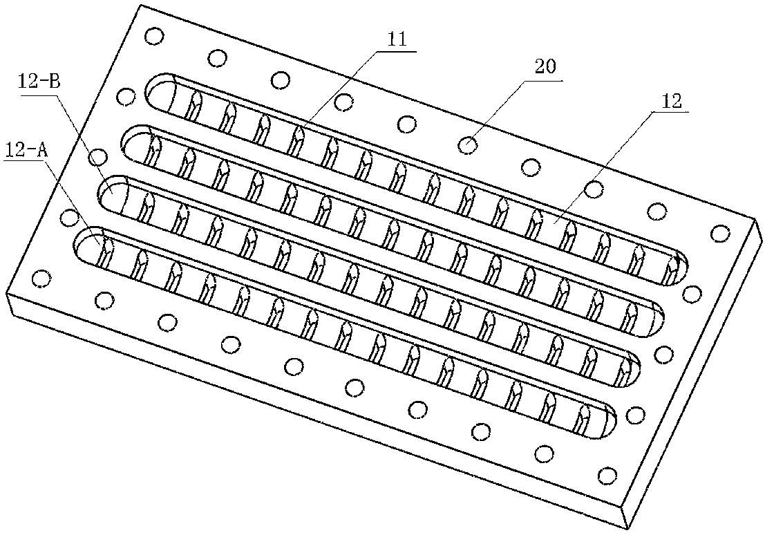 Honeycomb type heat exchanger adopting multiple times of diffluence and confluence