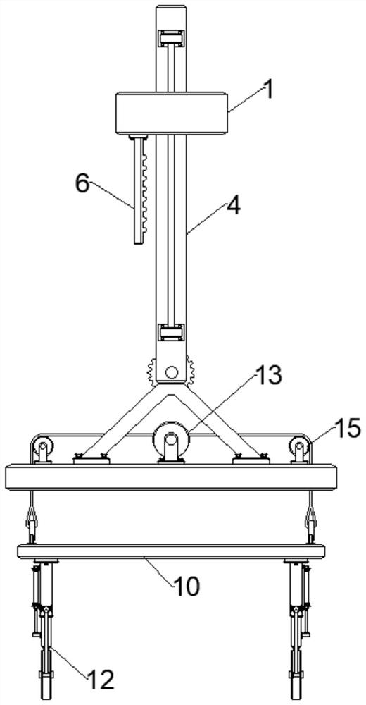 Lifting mechanism and street lamp hoisting equipment for constructional engineering