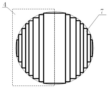 Amorphous alloy plane stepped iron core and manufacturing method thereof