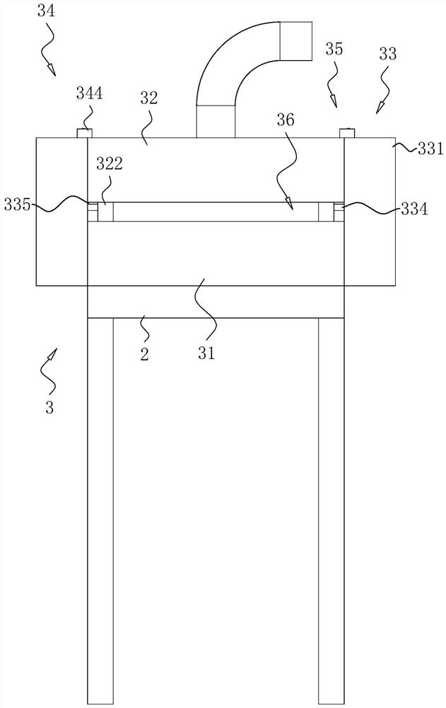 Steam heating device of short fiber production line