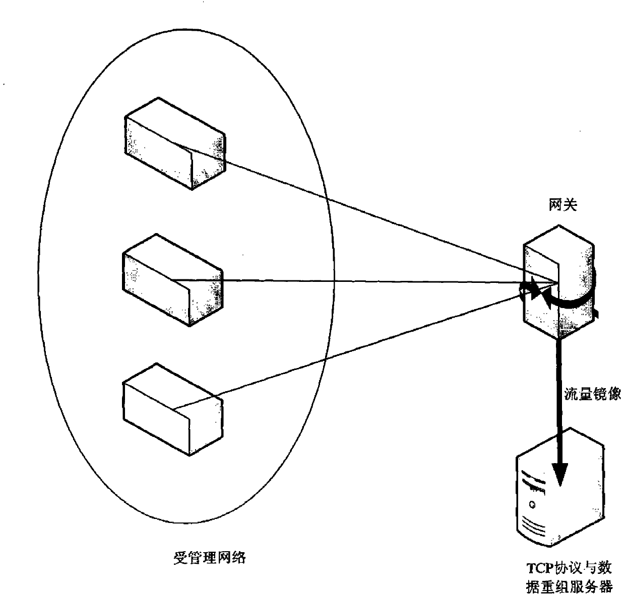 Method for detecting network data package