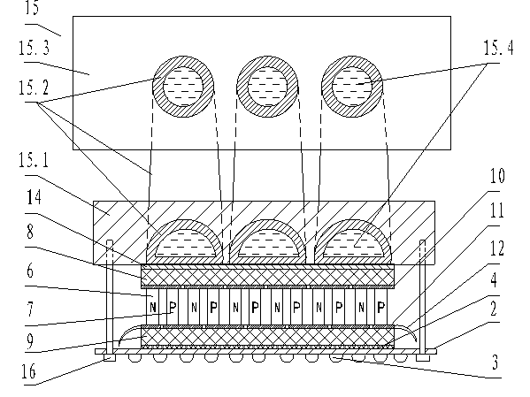 Low-light-degradation and high-power LED street lamp and manufacturing method thereof