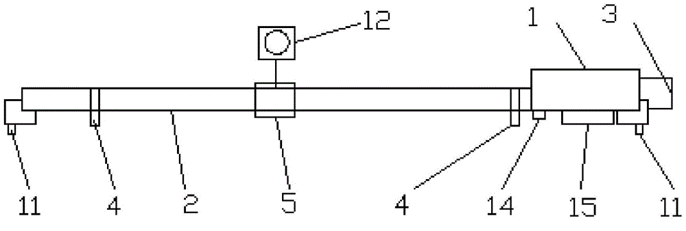 Mechanical structure of novel high-speed rail track measuring instrument