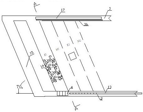 Steeply inclined coal seam filling mining method and application