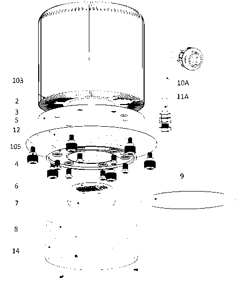 LED road lamp using multifunctional lamp shell as mounting interface support structure