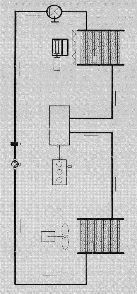 Efficient electric cold and warm air heat exchange system used for vehicle