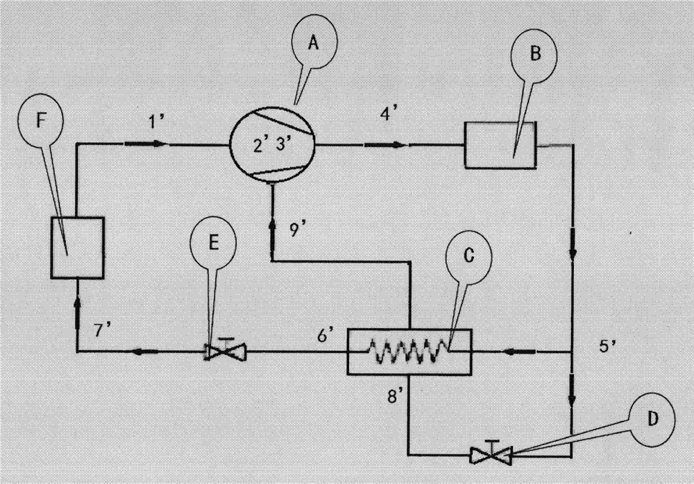 Efficient electric cold and warm air heat exchange system used for vehicle