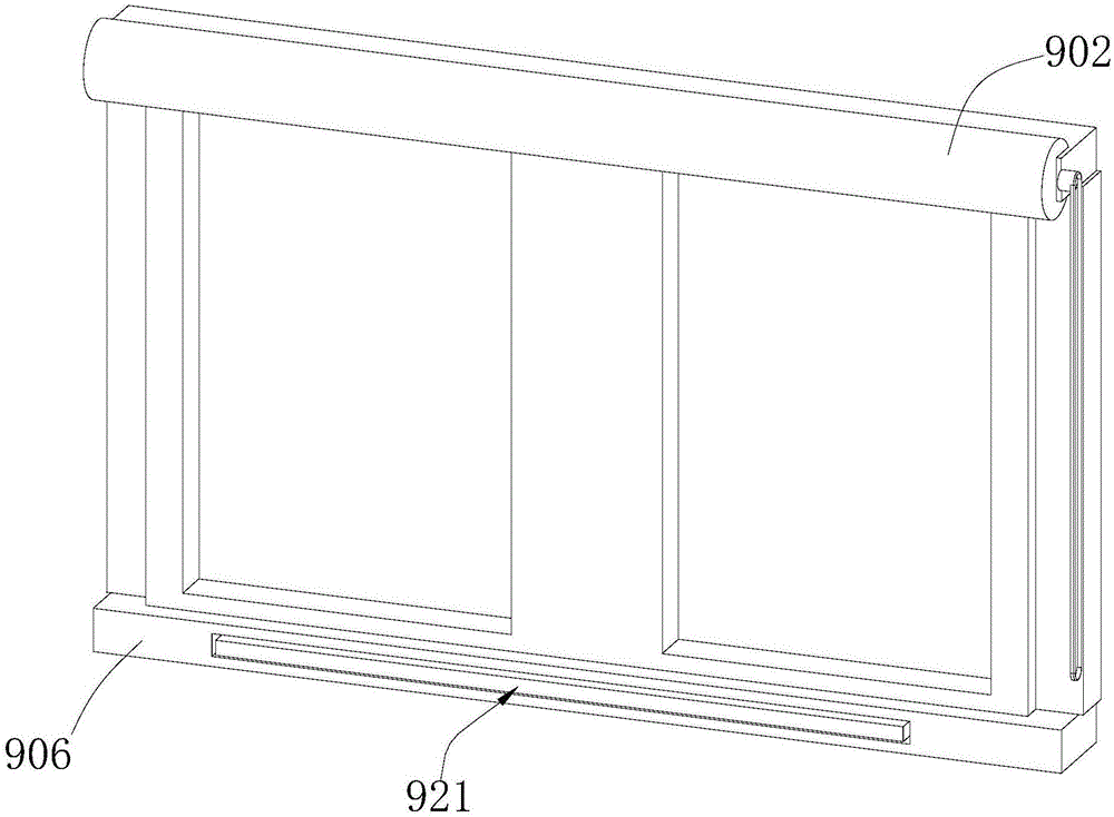 Roll-up window structure