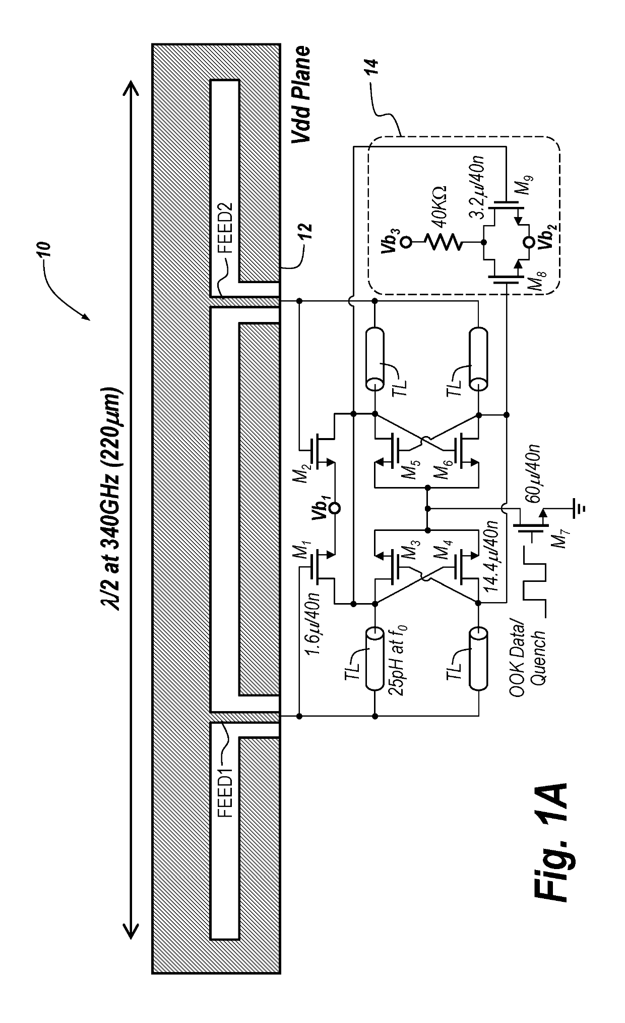 Bidirectional oscillator-based radio with integrated antenna