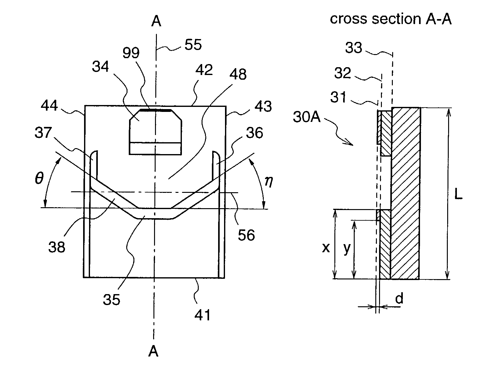 Slider having a stable flying posture and disk device including the slider