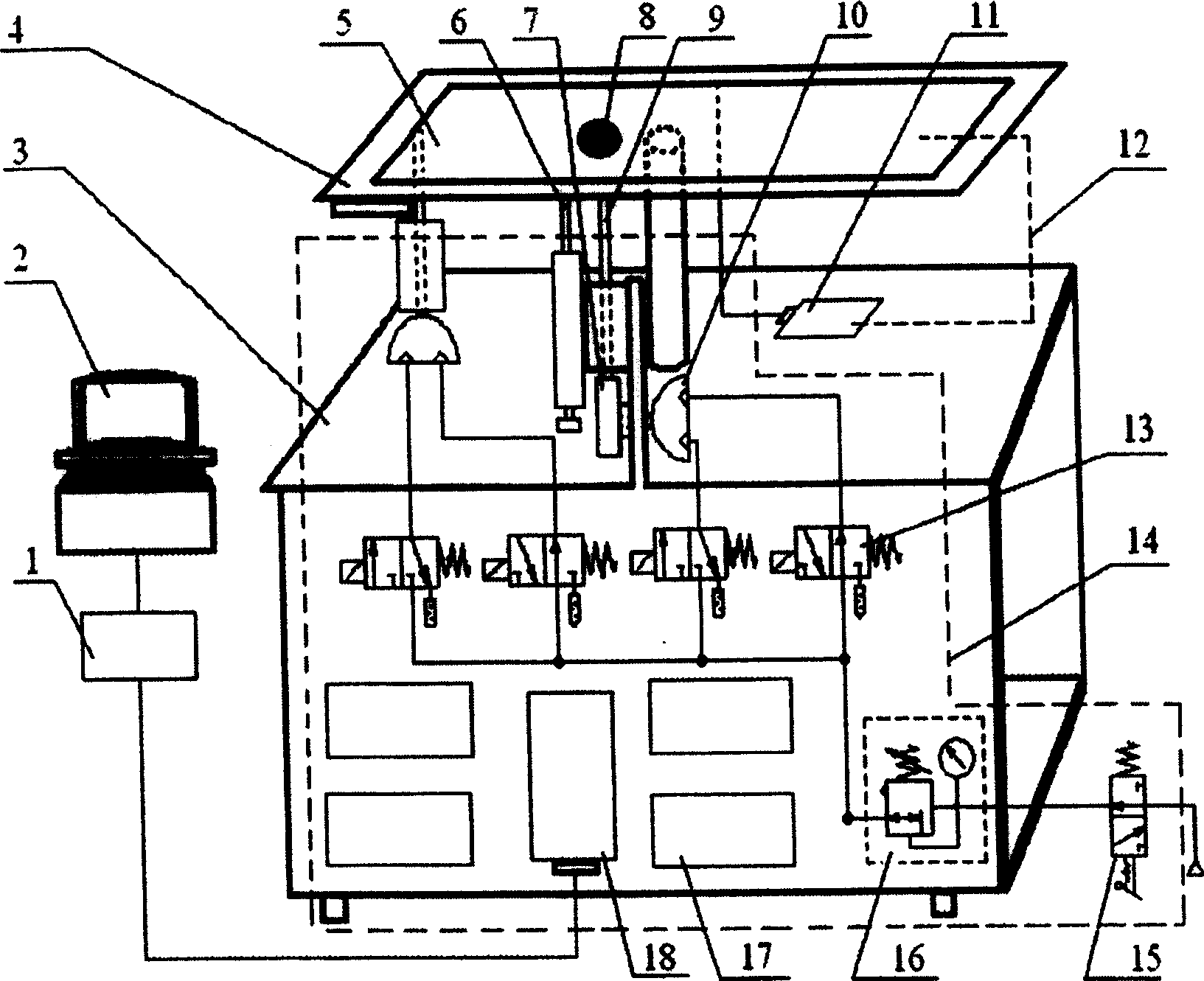 Mesa ball X-Y trace pneumatic controller