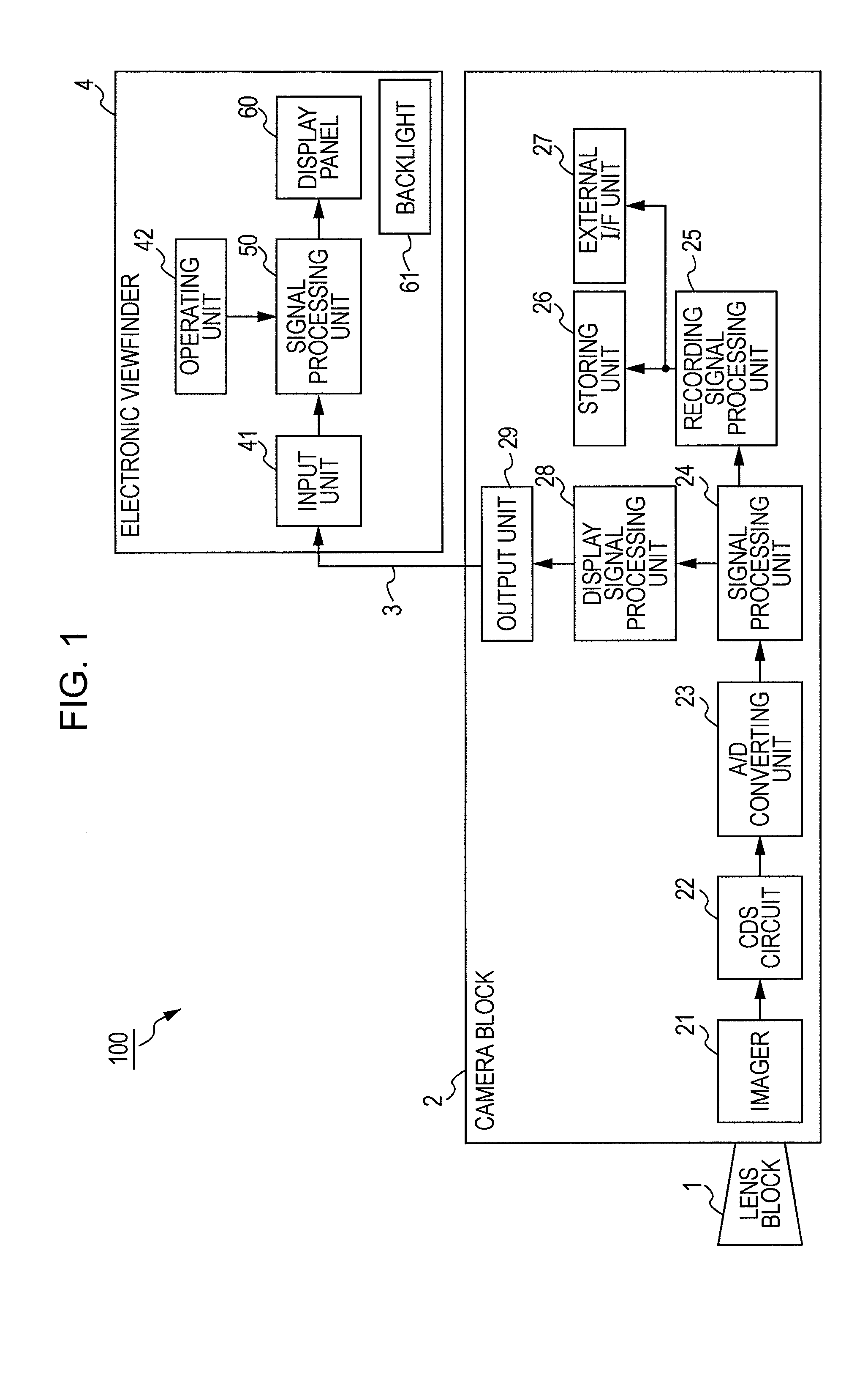 Video display device, imaging apparatus, and method for video display