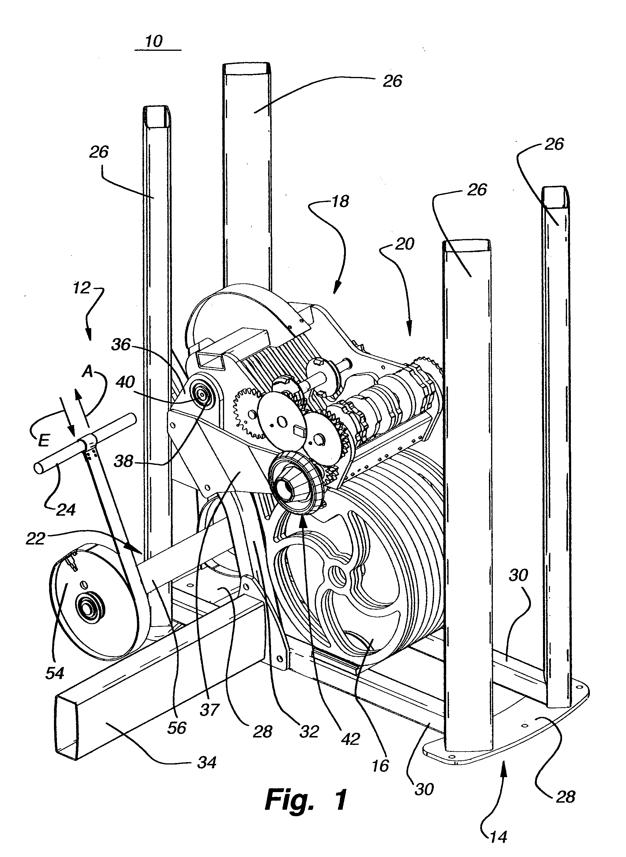 Exercise machine having rotatable weight selection index