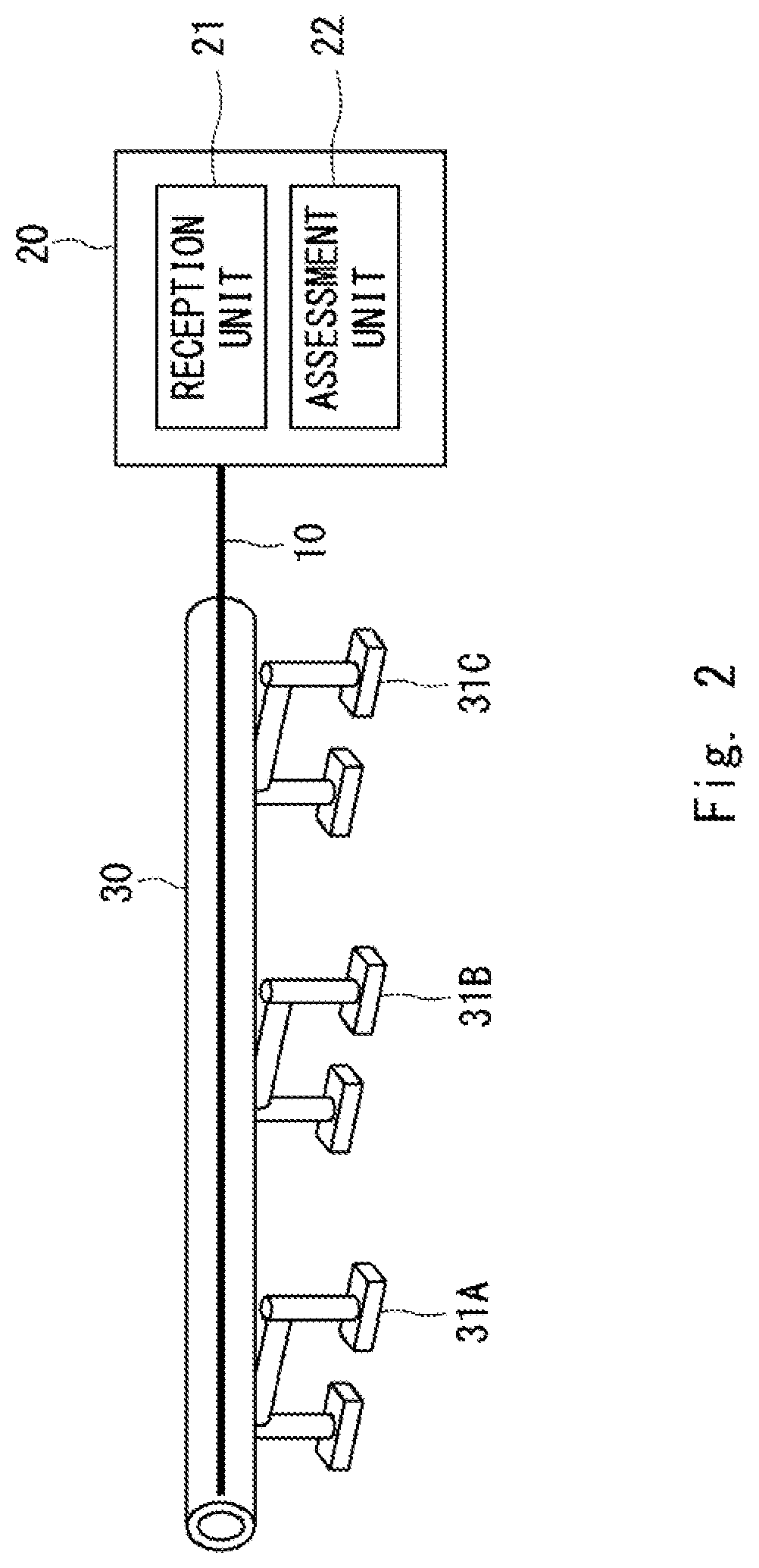 Optical fiber sensing system, optical fiber sensing device, and method for detecting pipe deterioration