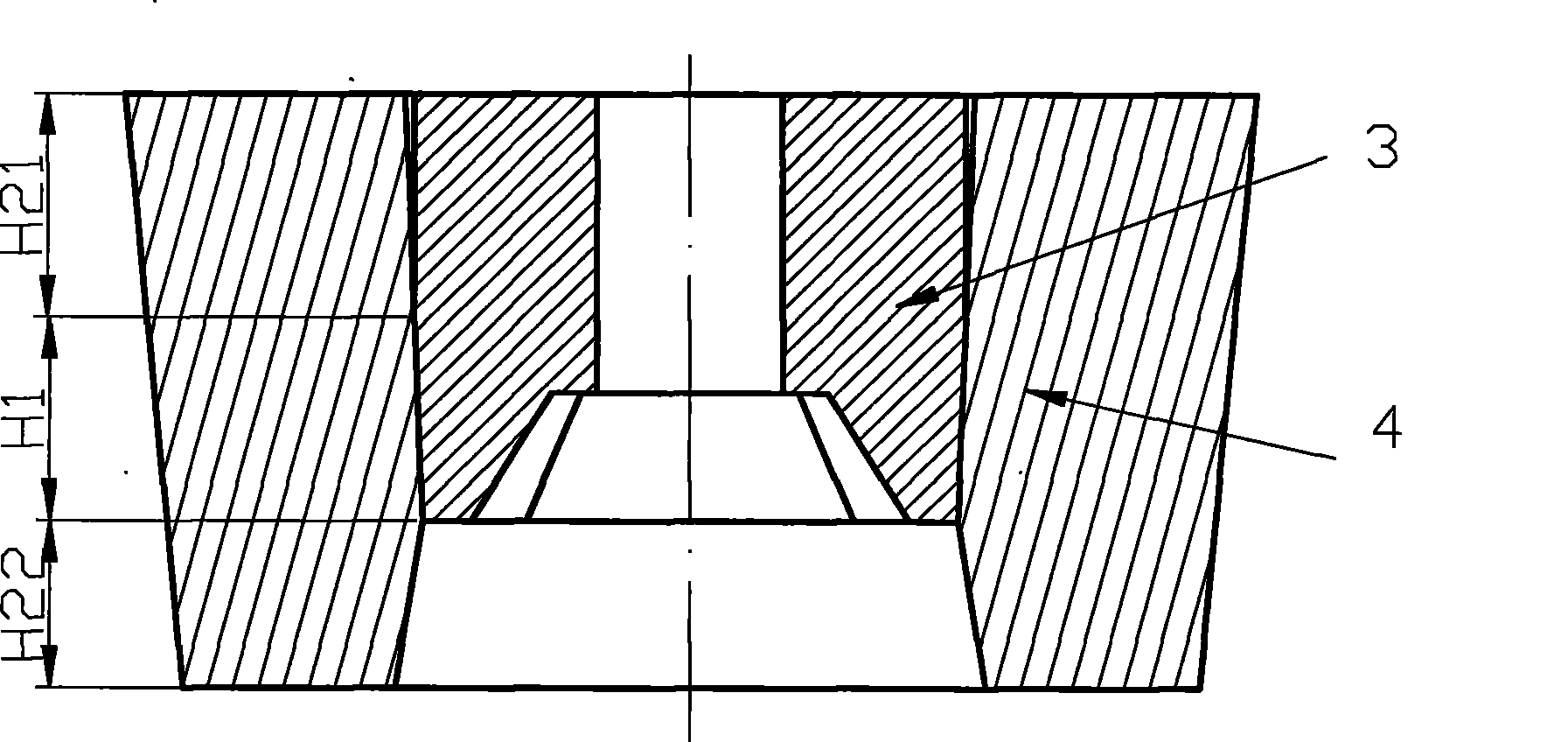 Differential gear forming die