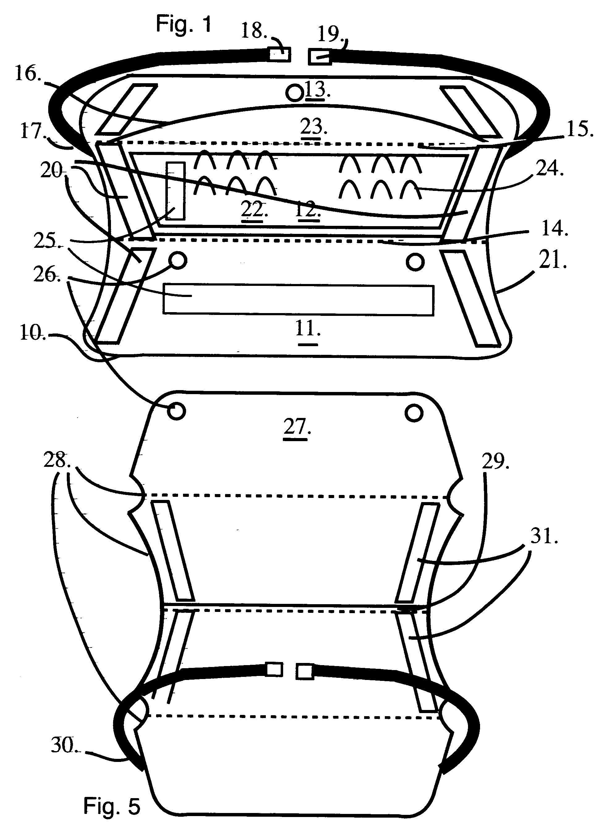 Combination waist pack which unfolds to provide a protective accessory such as a seat cushion, water resistant or insulated barrier to kneel or lay down upon, or other apparel or padded articles providing protection to various parts of a person for use in outdoor sports and recreation. An additional version provides a heat or chemical resistant garment