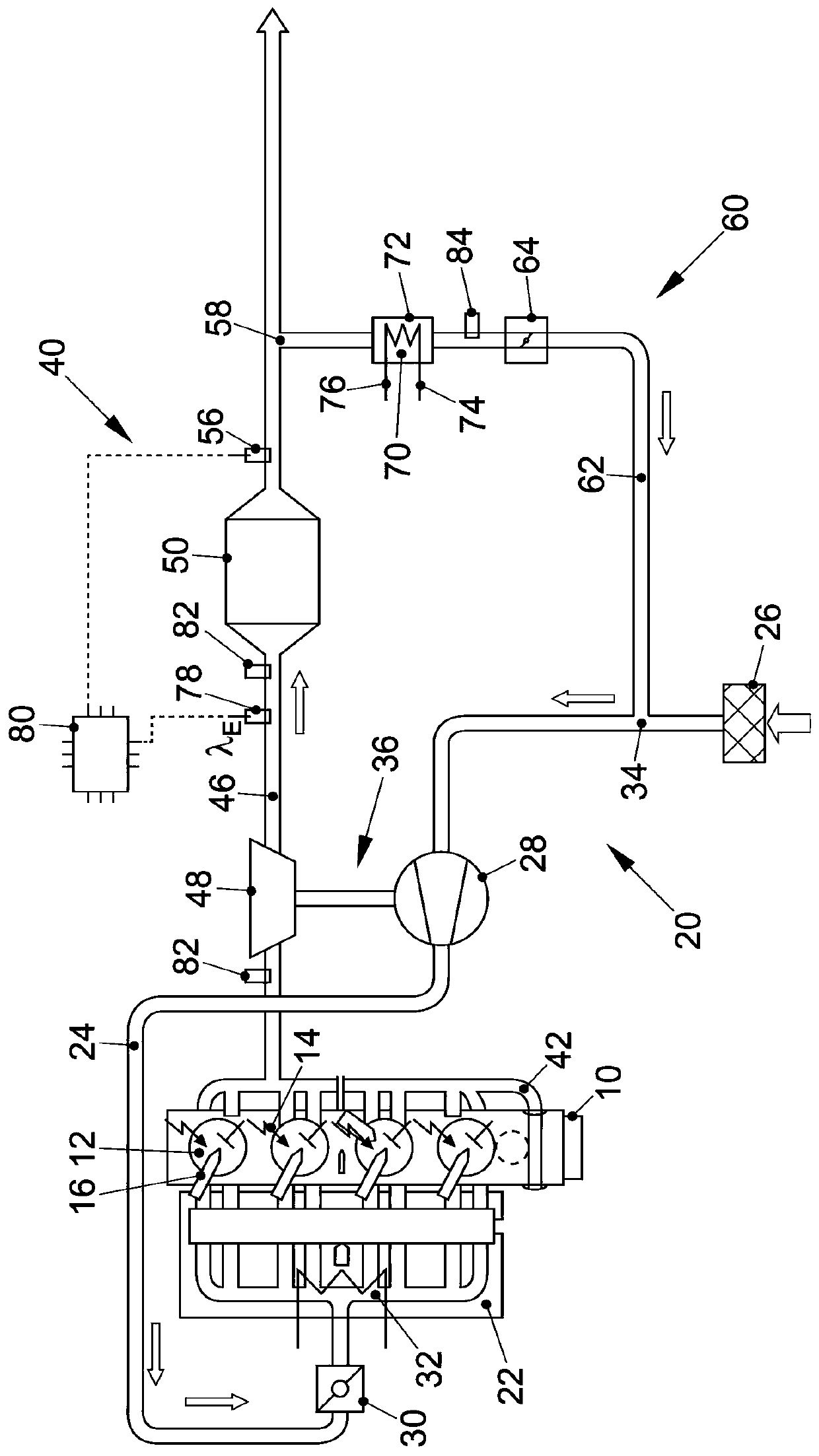 Exhaust gas post-treatment method and exhaust gas post-treatment system for internal combustion engine